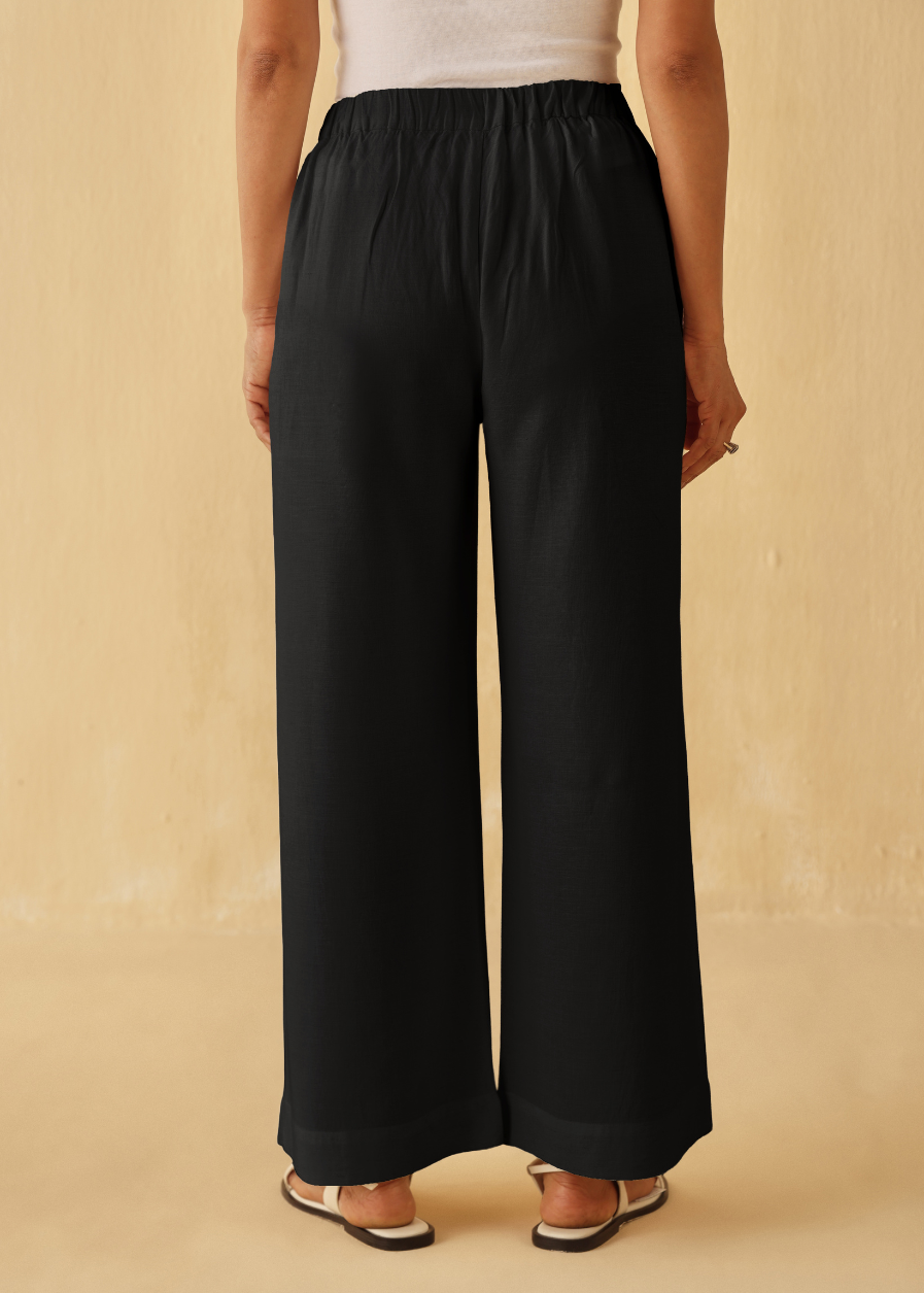 Noir Pleated Pants