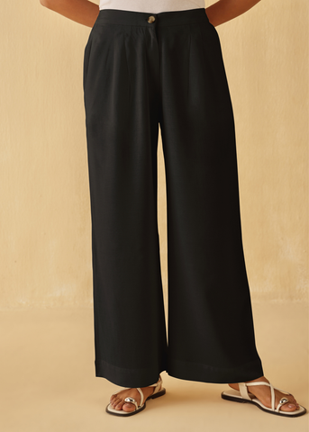 Noir Pleated Pants