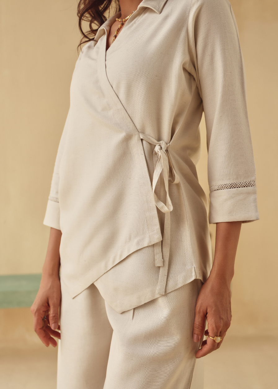 Sandstone Tie-Wrap Top