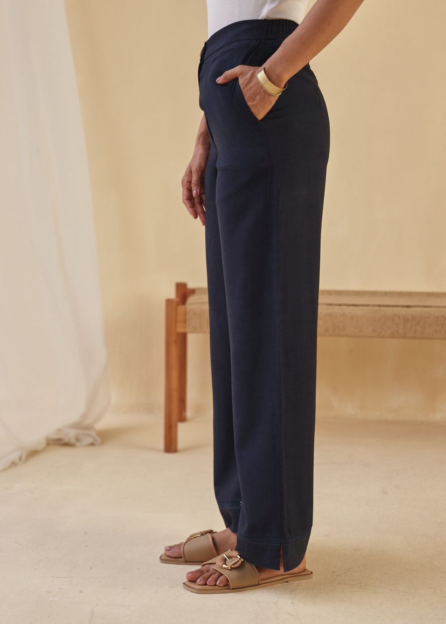 Dusk Straight-Leg Lace Pants