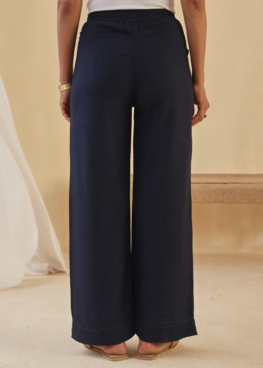 Dusk Straight-Leg Lace Pants