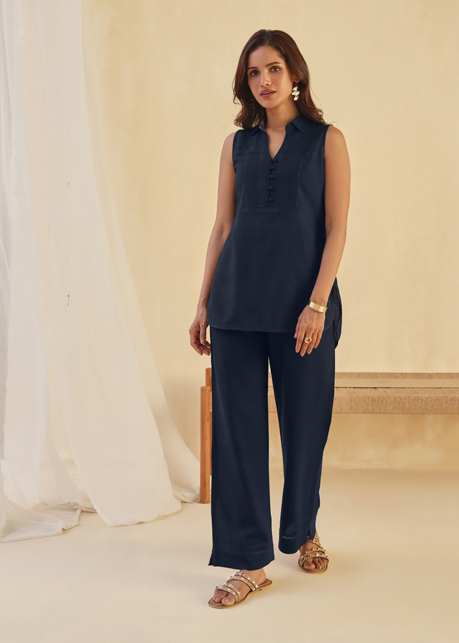 Dusk Straight-Leg Lace Pants