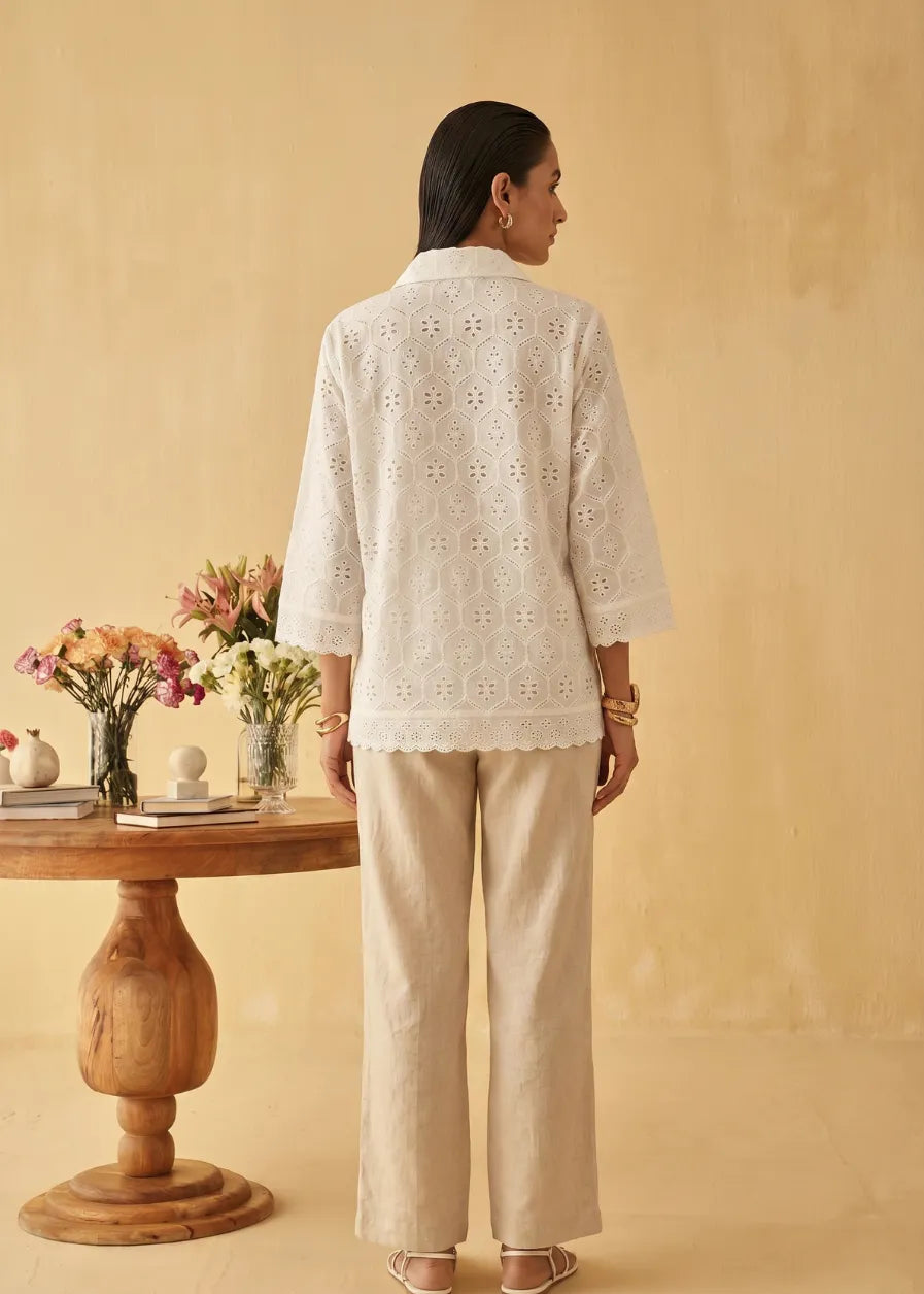 Moonlace Schiffli Shirt