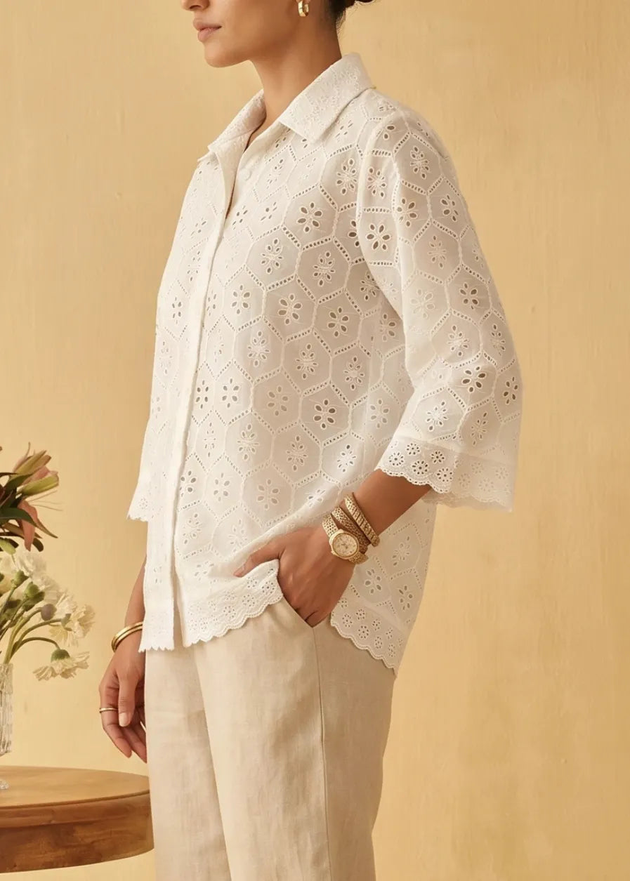 Moonlace Schiffli Shirt
