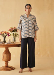 Jardin Bleu Back Tie Top