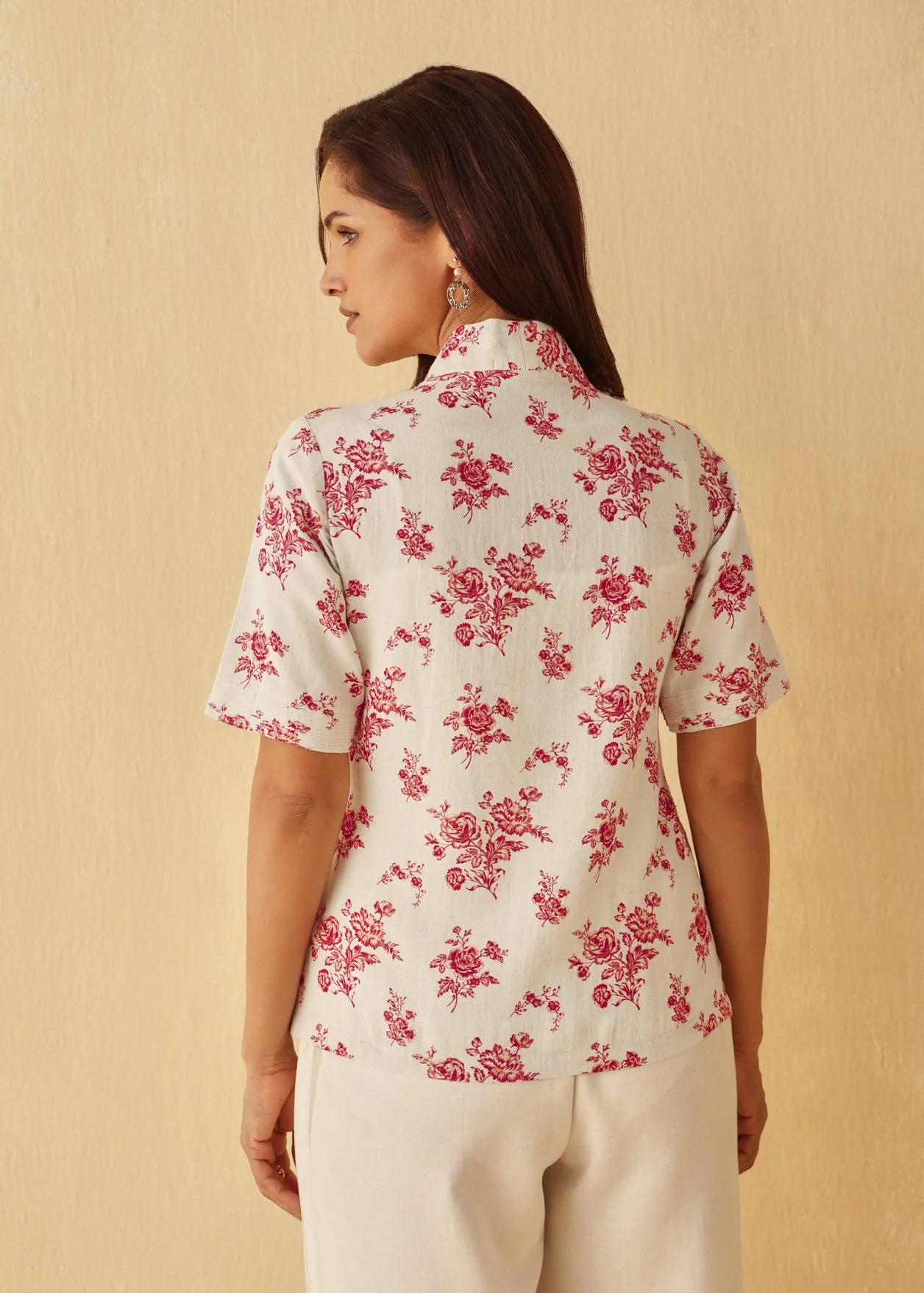 Wildrose Side Tie Top - Red
