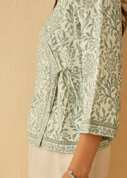 Wildflower Tie Top - Sea Green