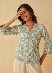 Wildflower Tie Top - Sea Green