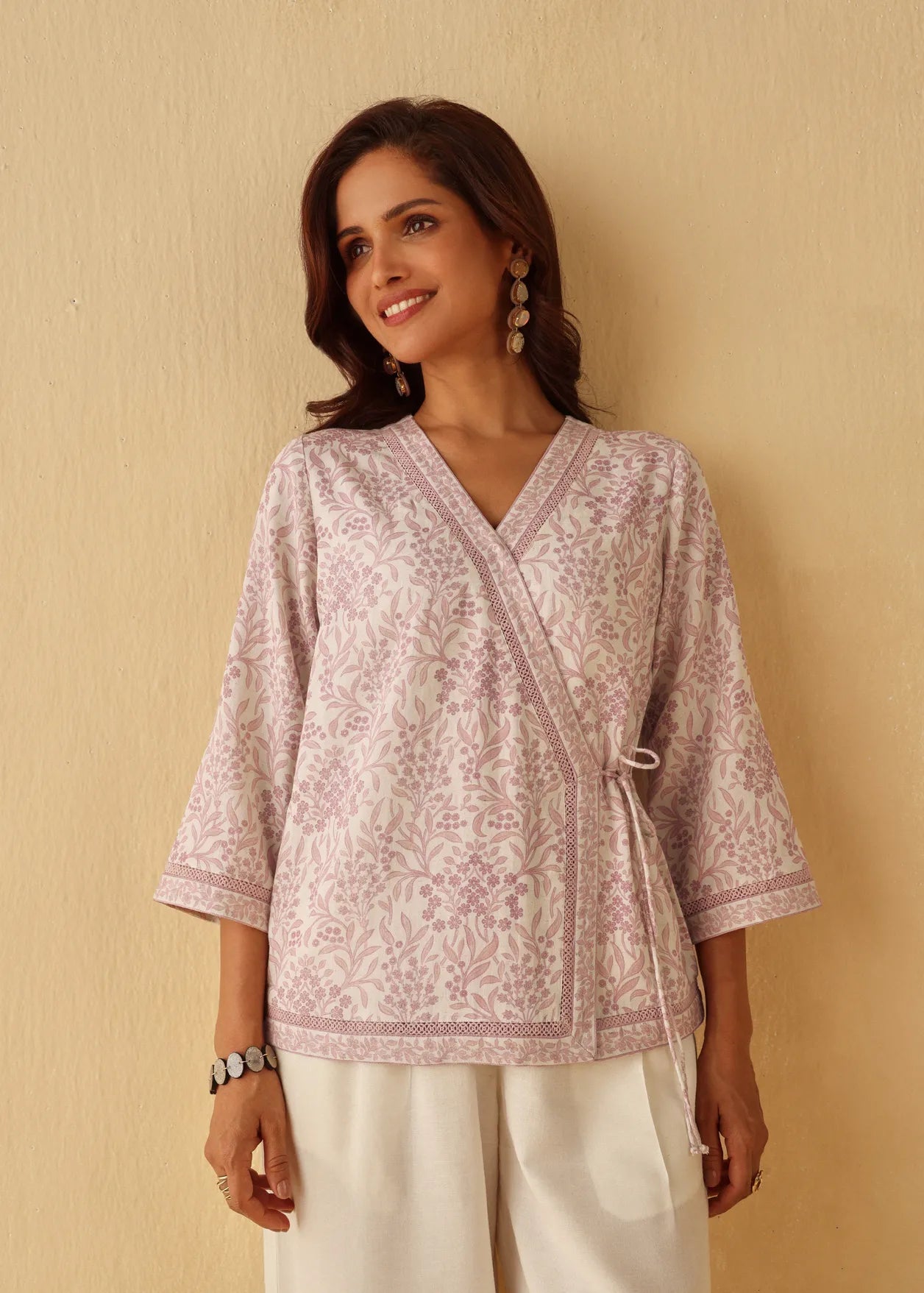 Wildflower Tie Top - Pink