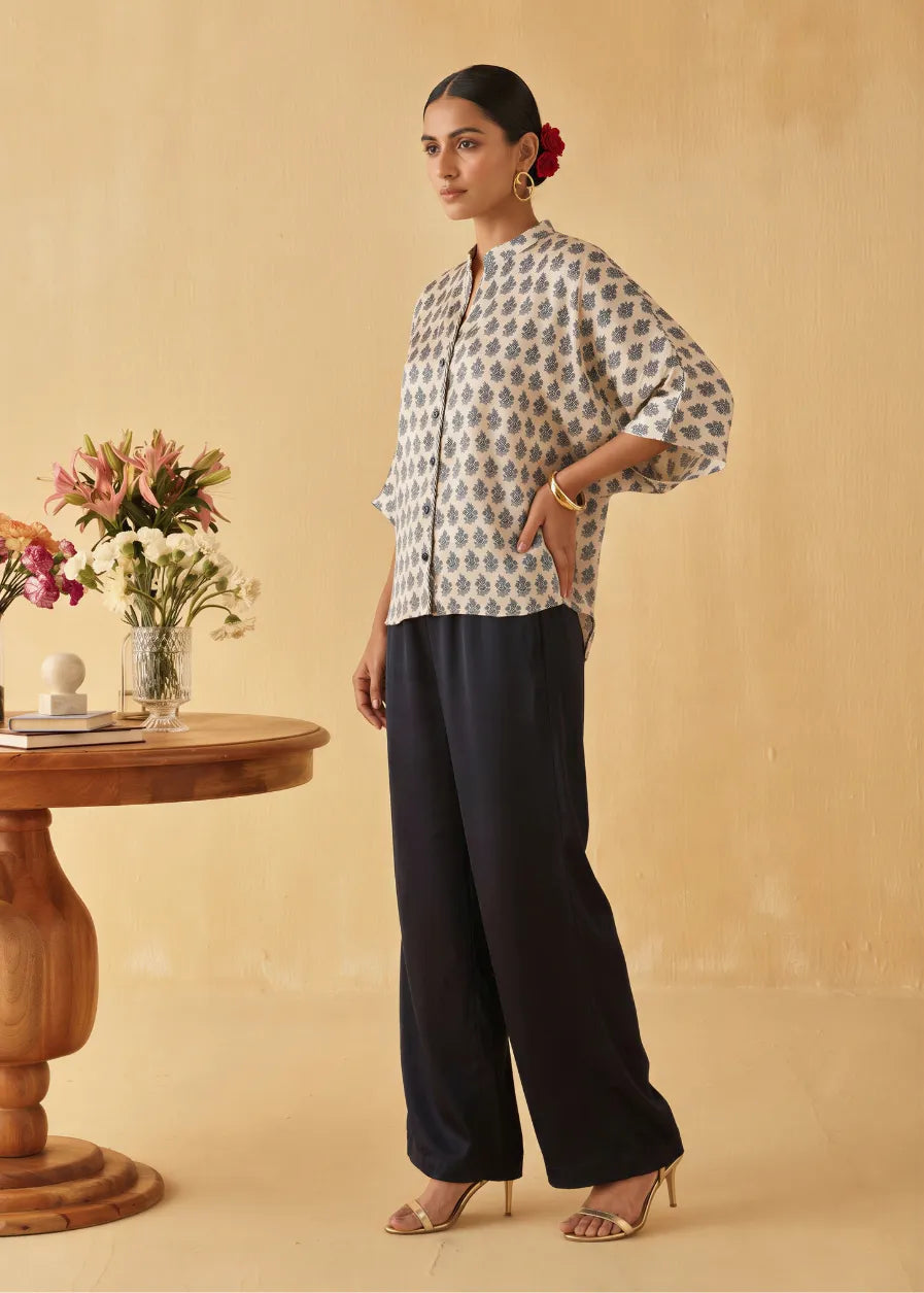 Jardin Bleu Back Tie Top