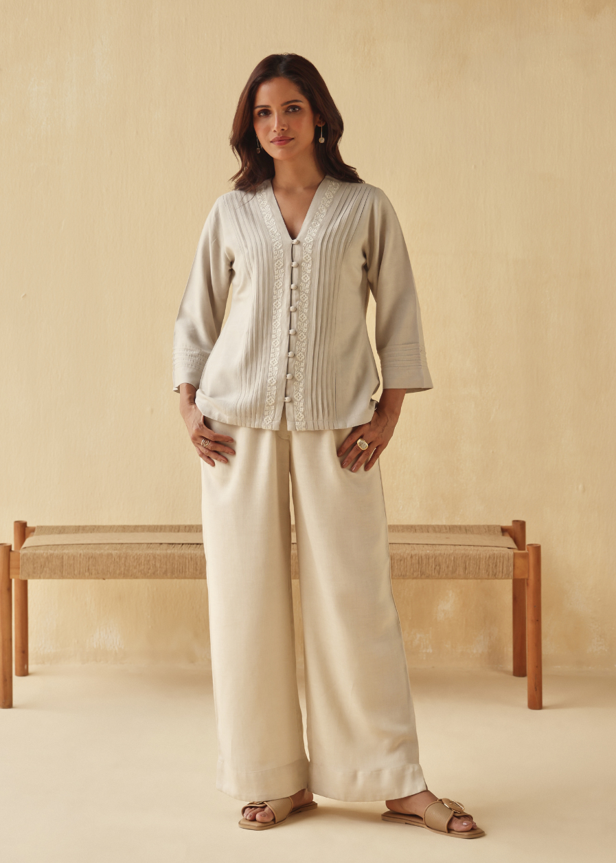 Moonstone Embroidered Top