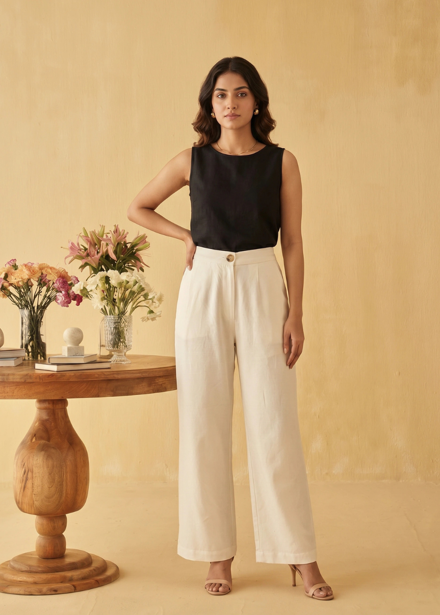 Luna White Pants