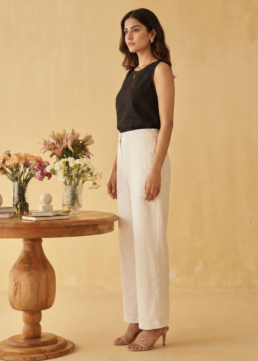 Luna White Pants
