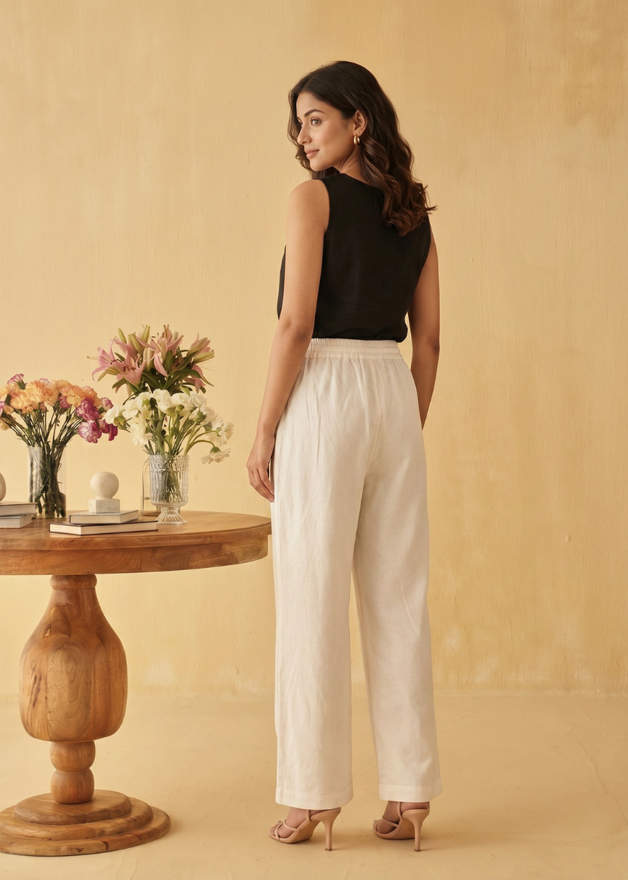 Luna White Pants