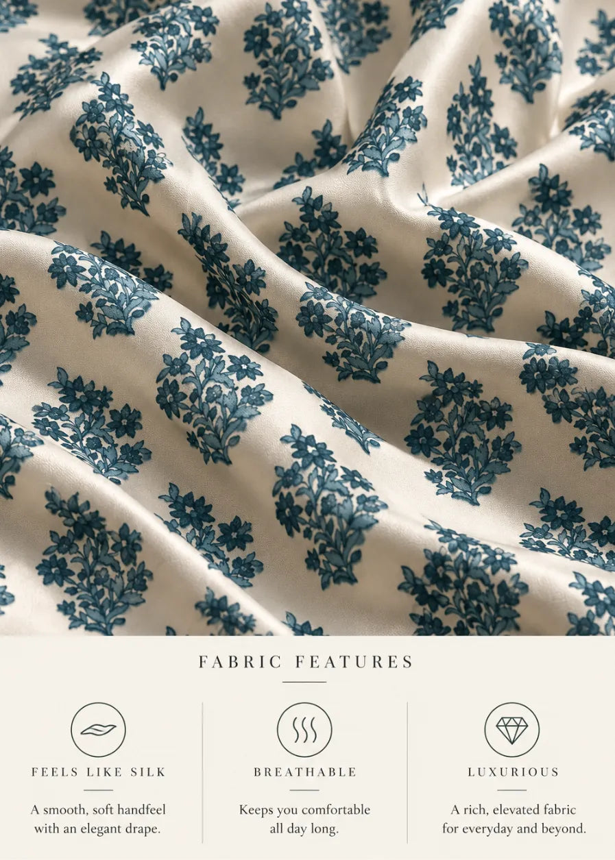 Jardin Bleu Back Tie Top
