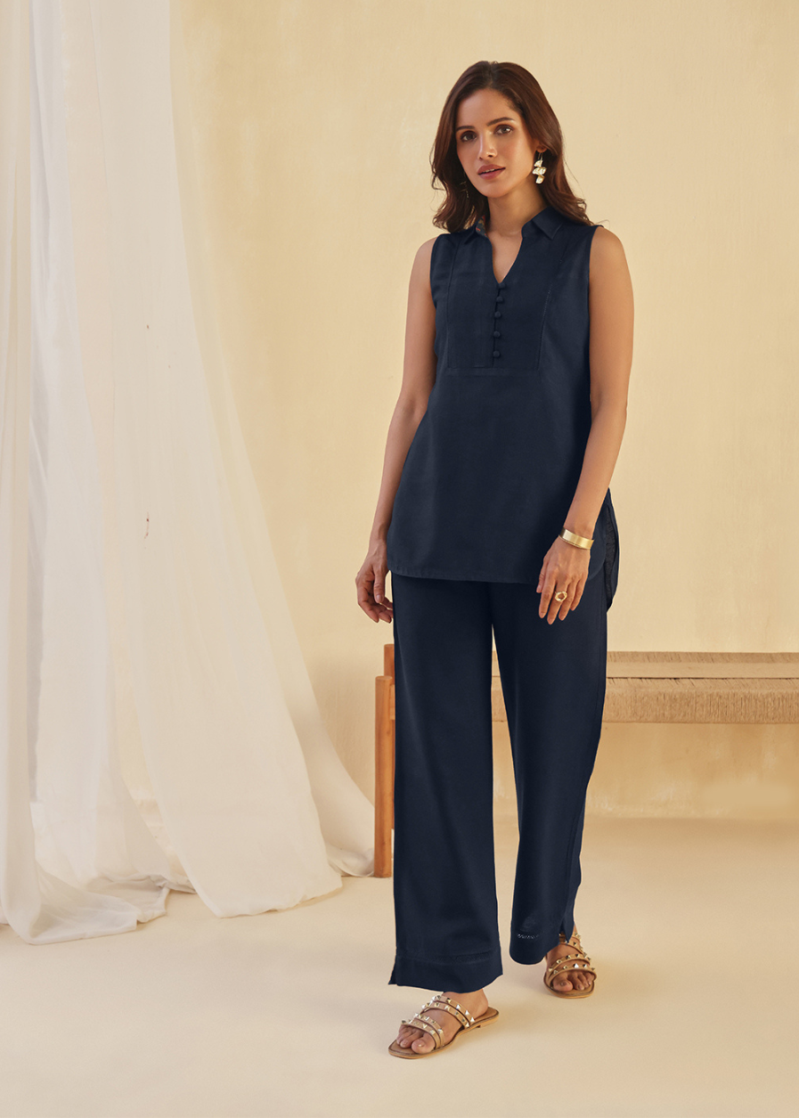 Dusk Collared Lace Top