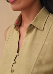 Dayline Collared Lace Top