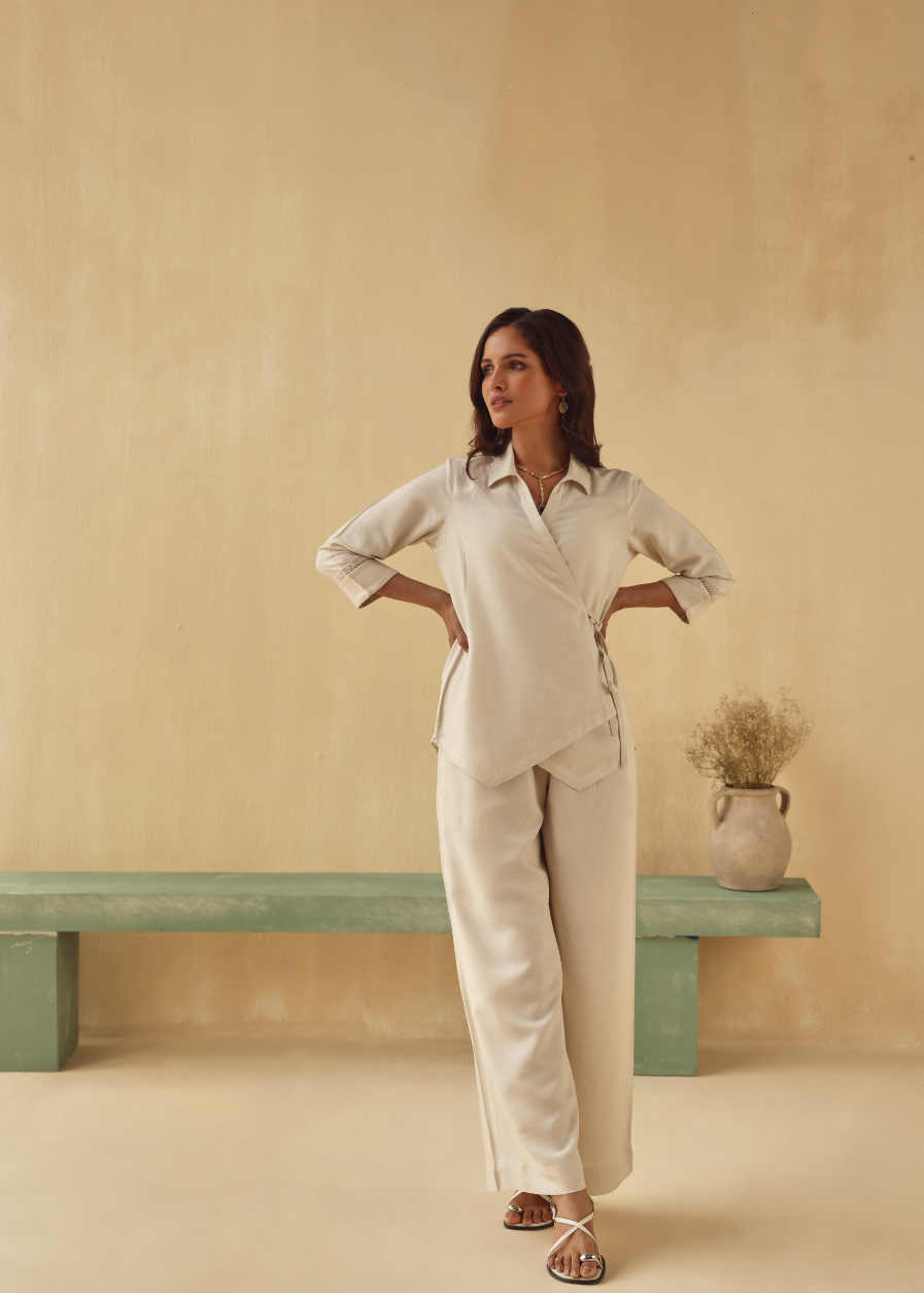 Sandstone Tie-Wrap Top