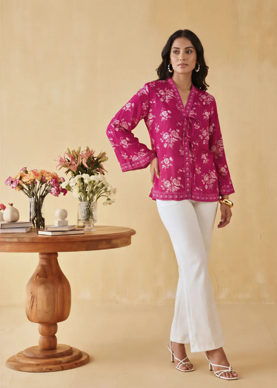 Everyday Ease Top - Fuschia