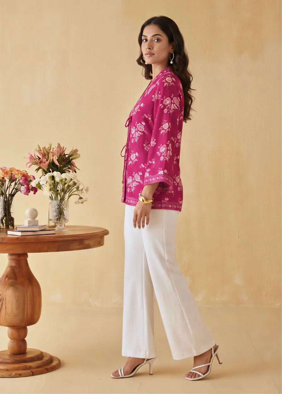 Everyday Ease Top - Fuschia