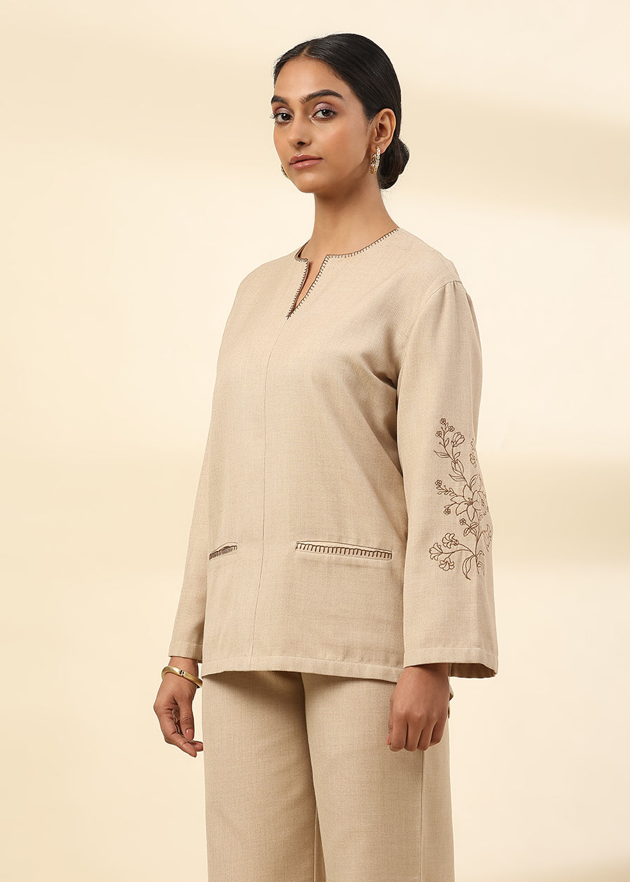 Sandbloom Embroidered Top