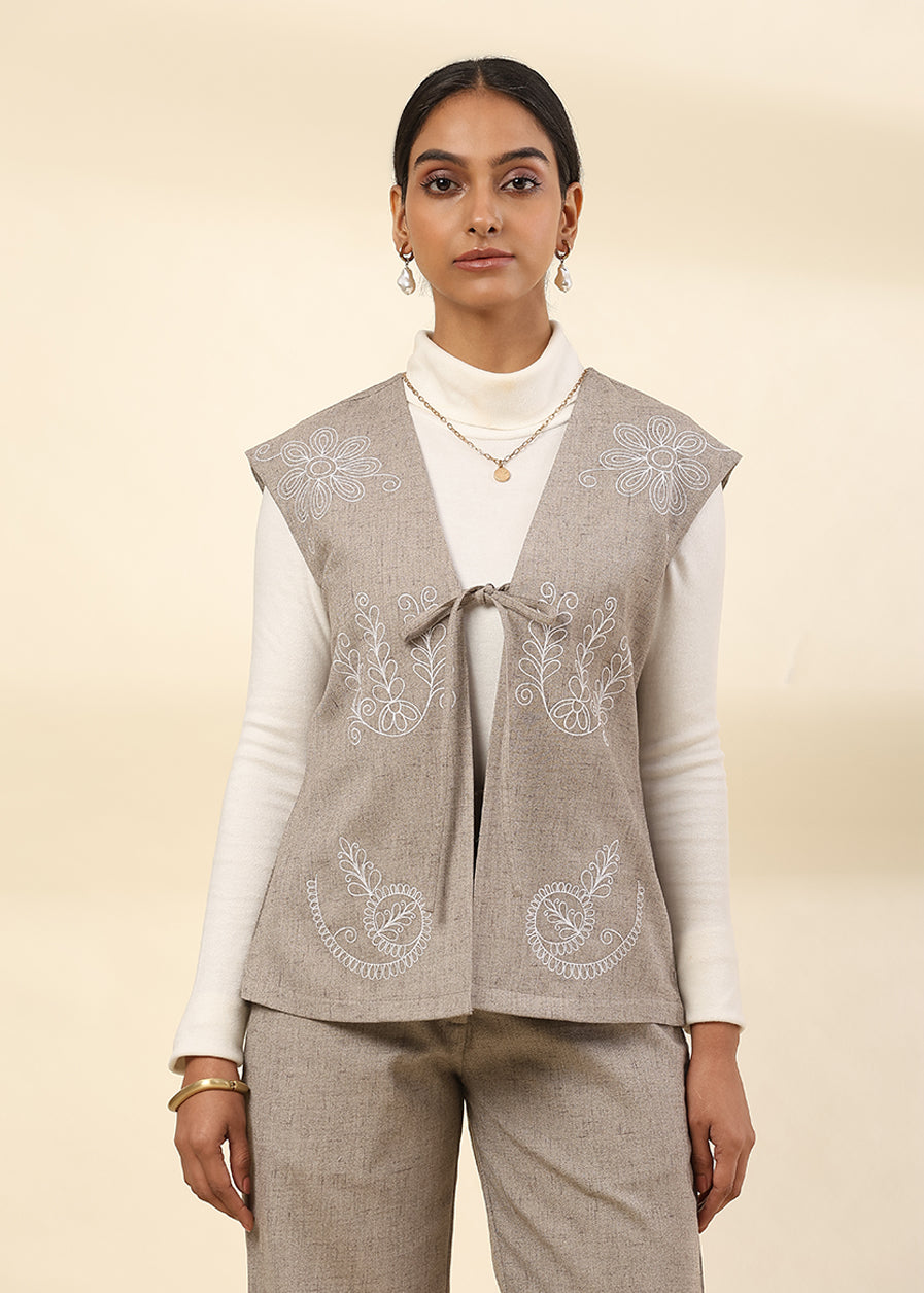 Mistflower Embroidered Vest