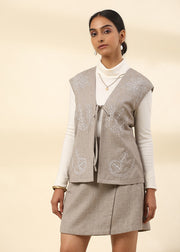 Mistflower Embroidered Vest