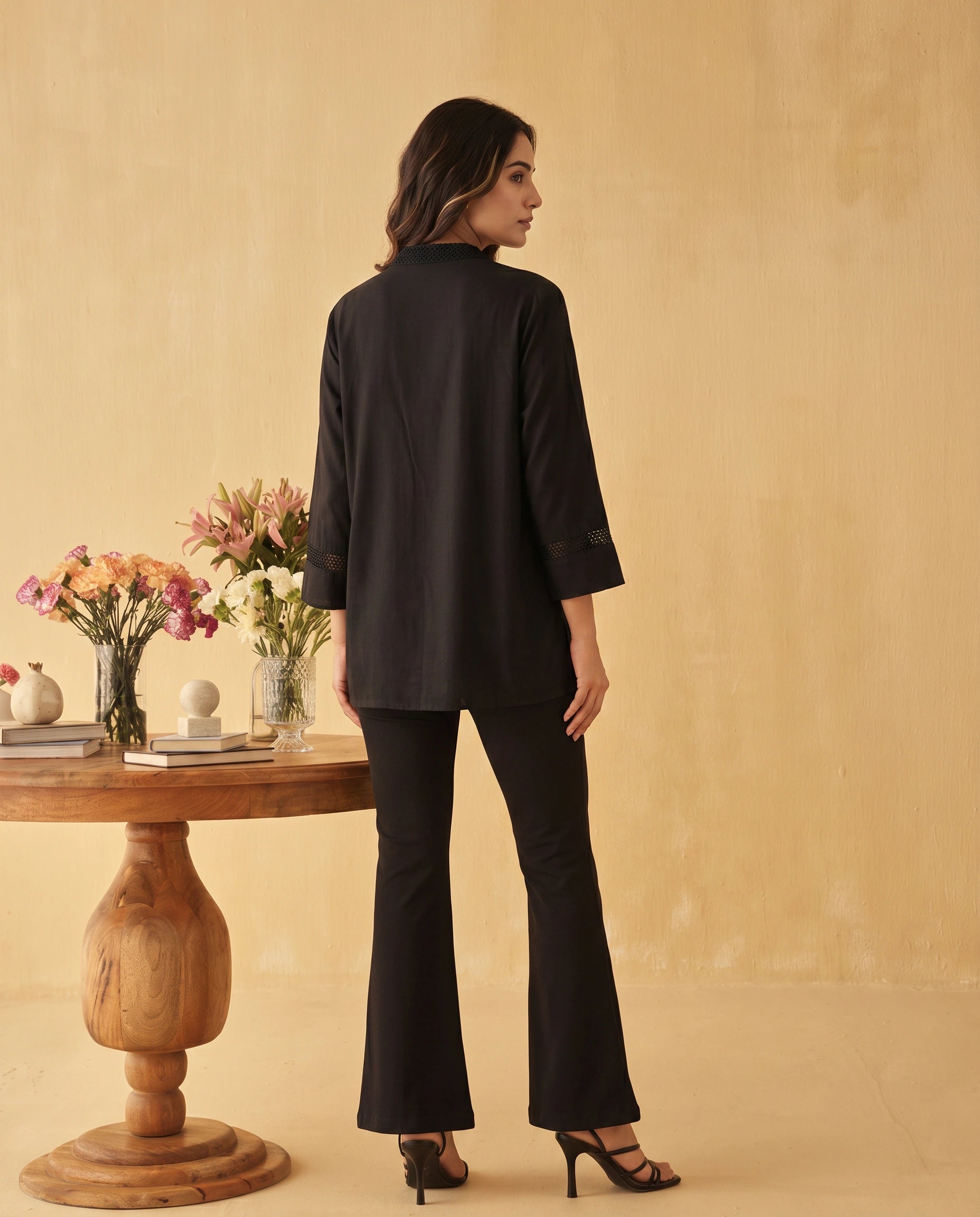 Noir Pleated Shirt
